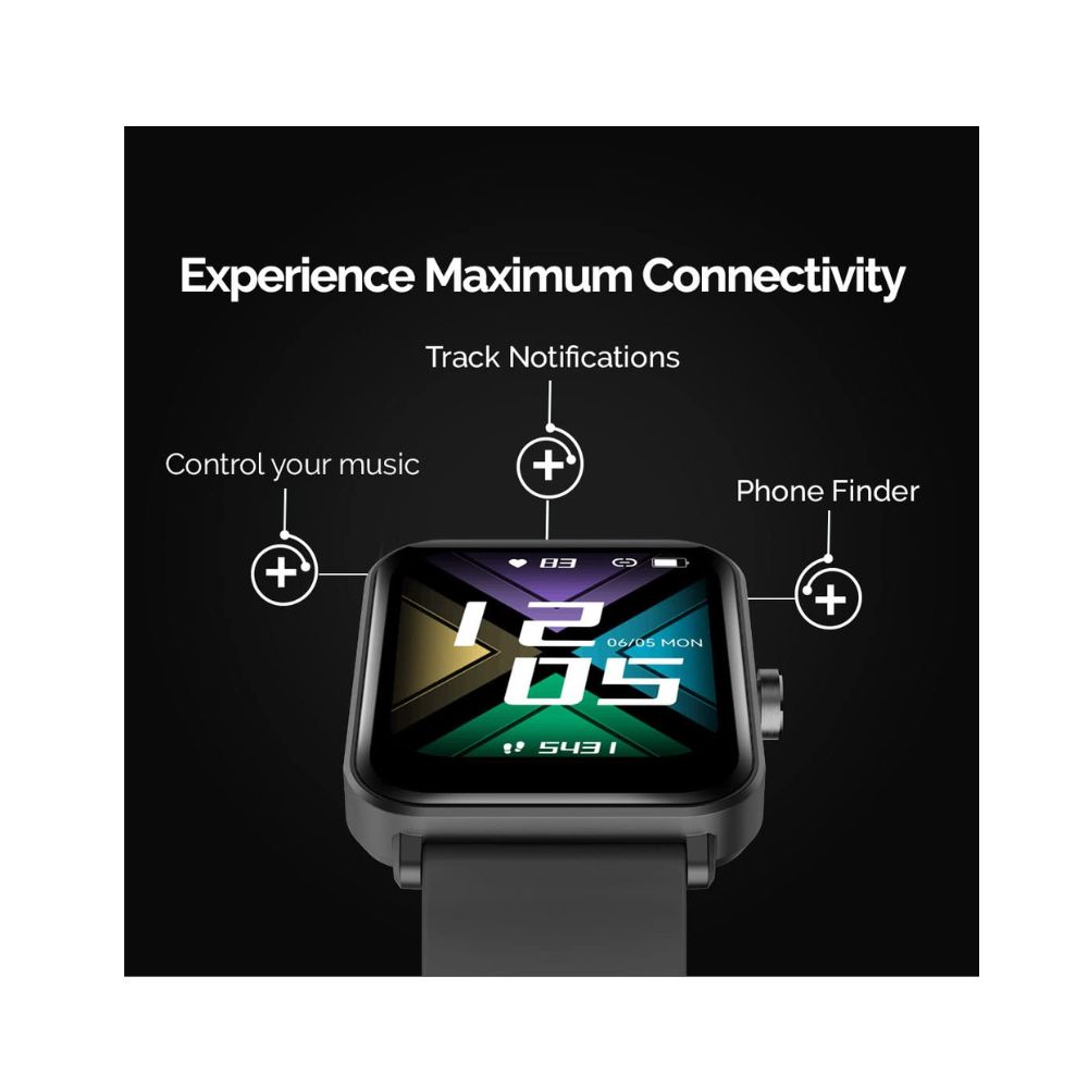 GOQii Smart Vital MAX SpO2 1.69'' HD Full Touch, Smart Notification Waterproof Smart Watch