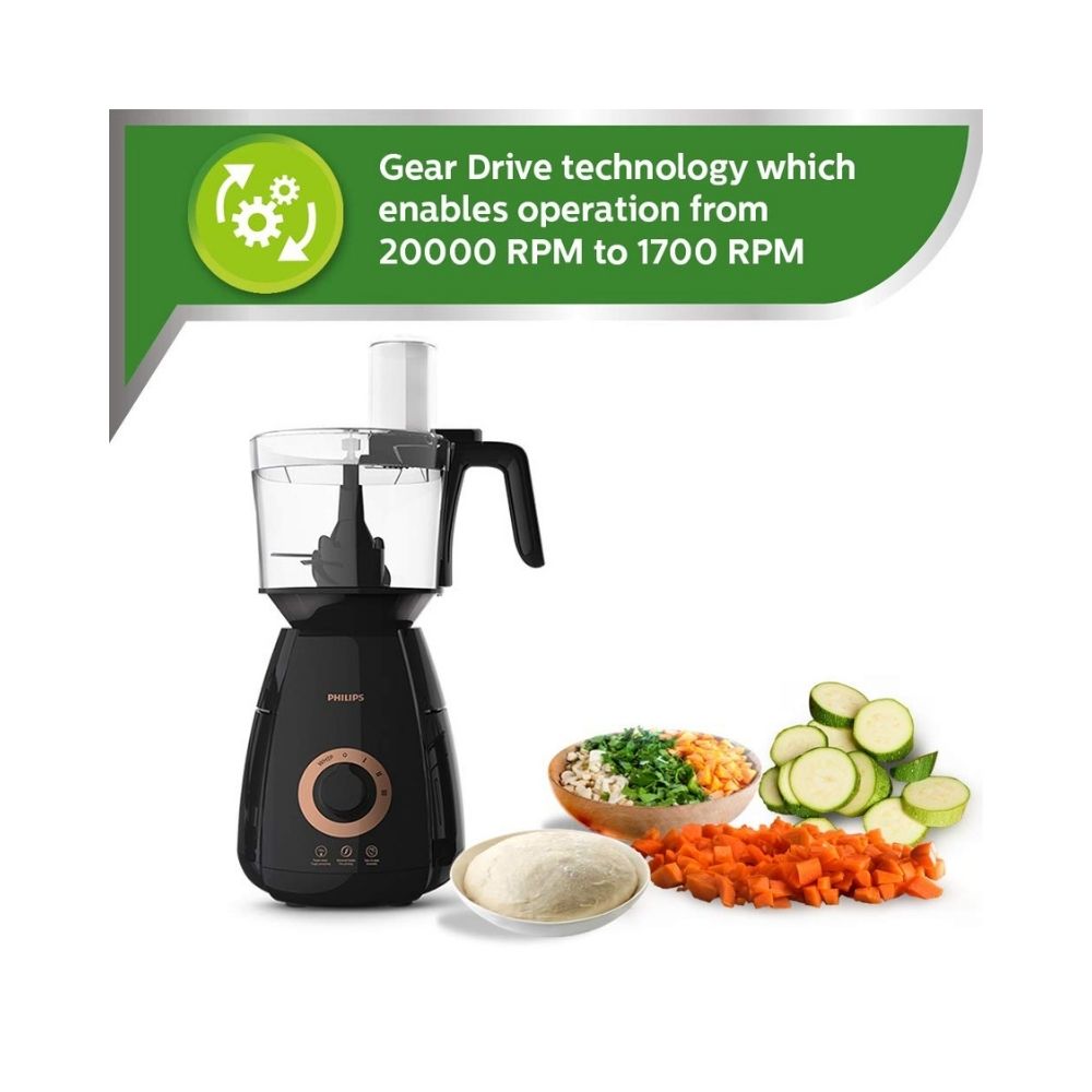 Philips HL7707/00 Mixer Grinder 750 Mixer Grinder (4 Jars, Black)