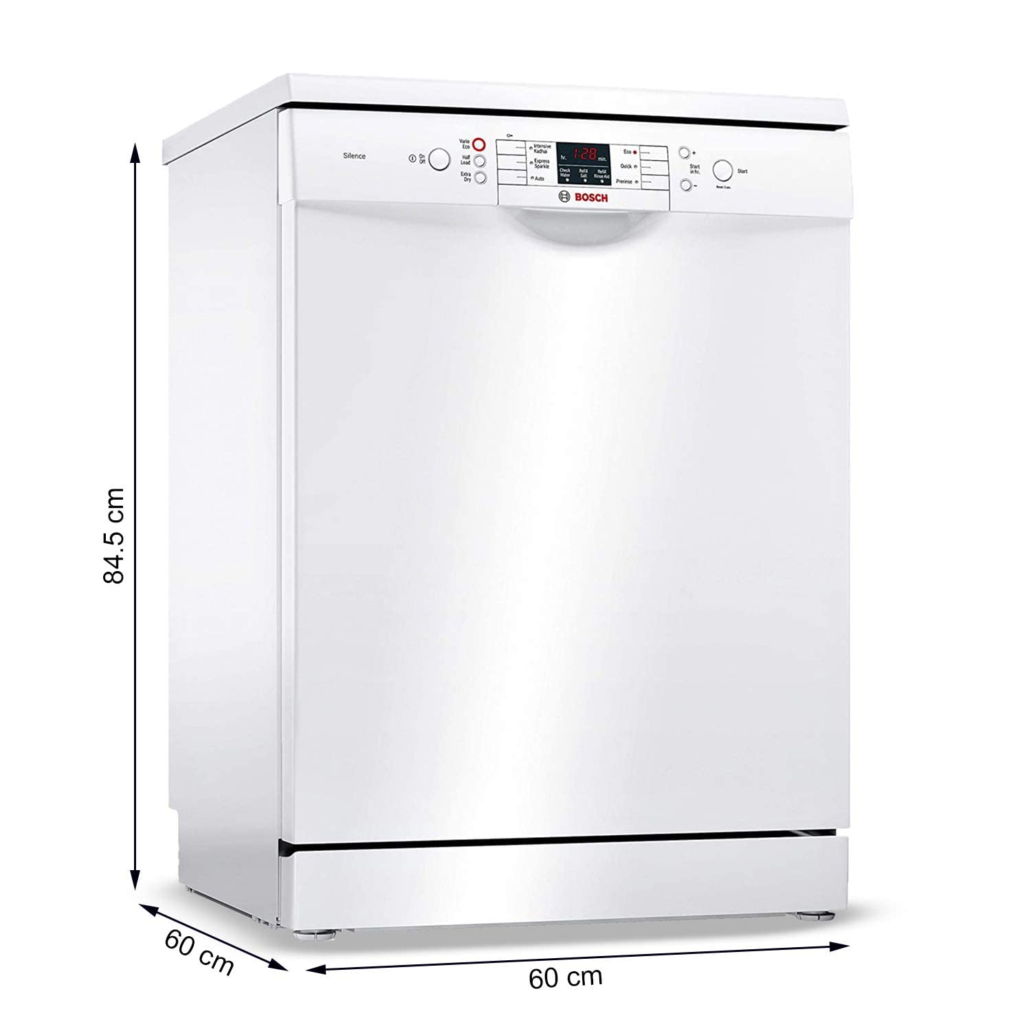 Bosch SMS66GW01I Free Standing 12 Place Settings Dishwasher (White)