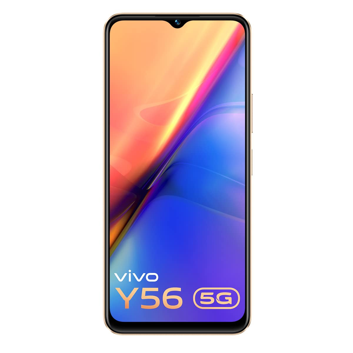 Vivo Y56 5G (Orange Shimmer, 4GB RAM, 128GB Storage) Without Offer
