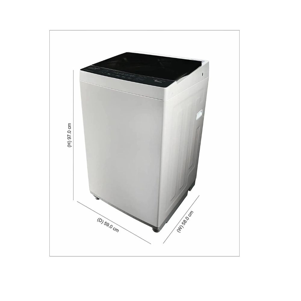 Lloyd 6.0 kg Fully Automatic Top Load Washing Machine (GLWMT60HE1, Grey)