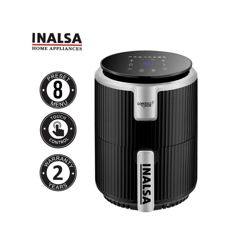 Inalsa Air Fryer Digital Compact Touch-(2.4L)-1000W