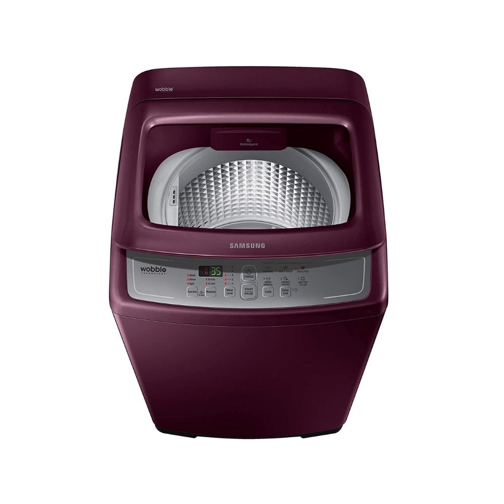 Samsung 7.5 Kg Fully-Automatic Top Loading Washing Machine (WA75A4022FF/TL, Plum, Wobble technology)