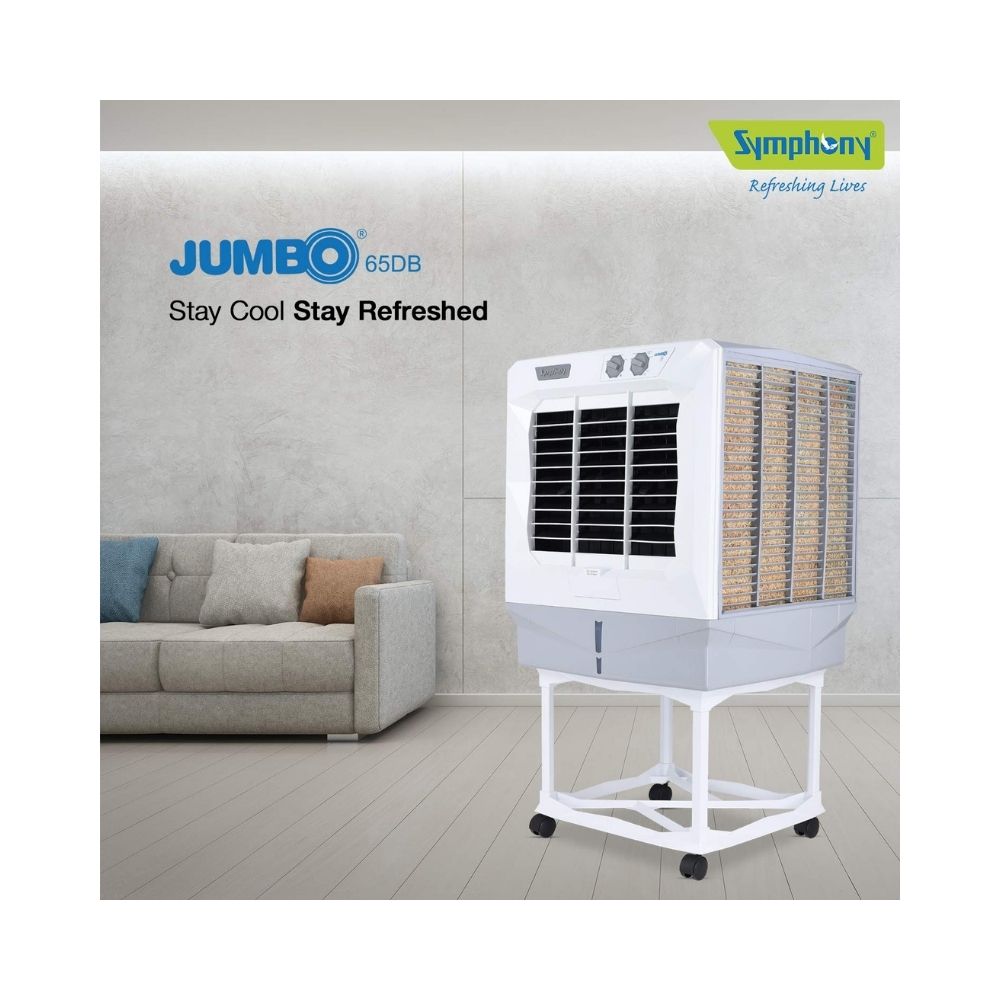 Symphony 61 L Desert Air Cooler (White, Jumbo 65DB)