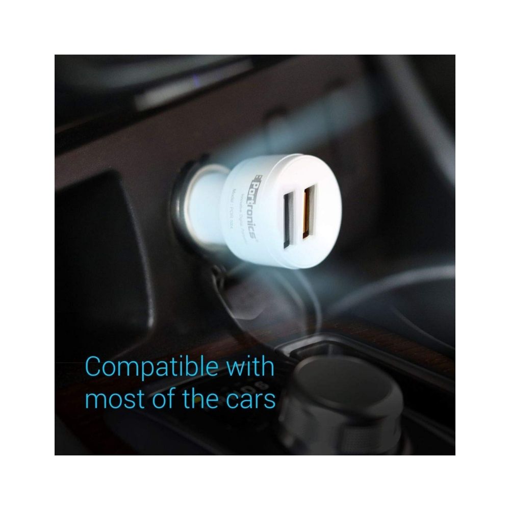 Portronics CarPower QC POR-1004 Dual Port Car Charger