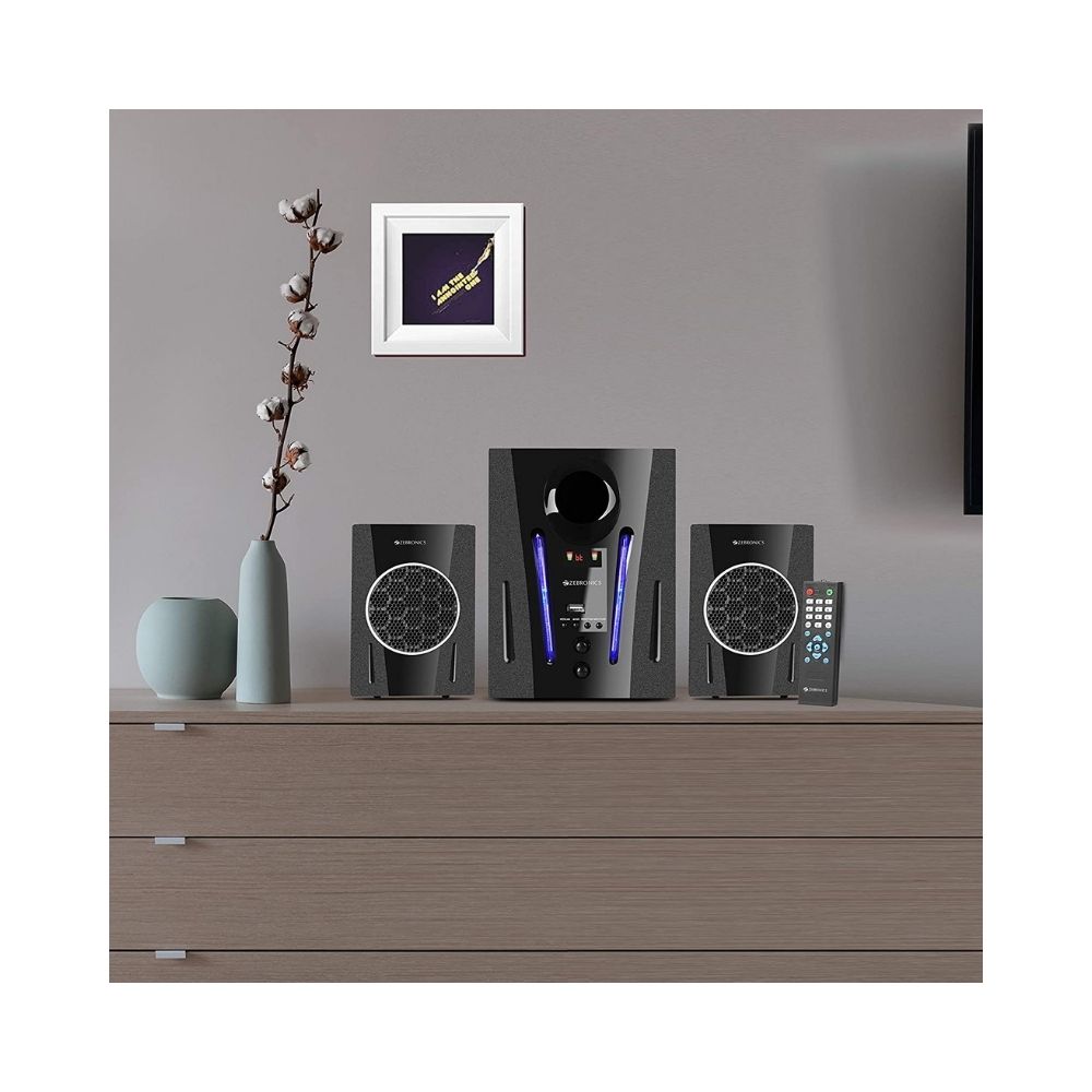 Zebronics ZEB-BT2150RUF Made in India Wireless Bluetooth Multimedia Speaker (40 Watt, 2.1 Channel)