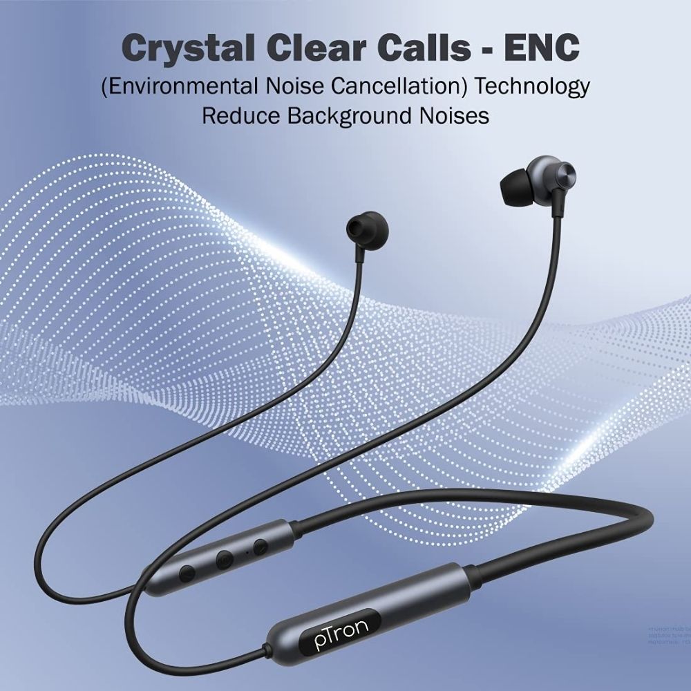 PTron Tangent Pixel ENC Wireless Bluetooth 5.1 Headphones 
