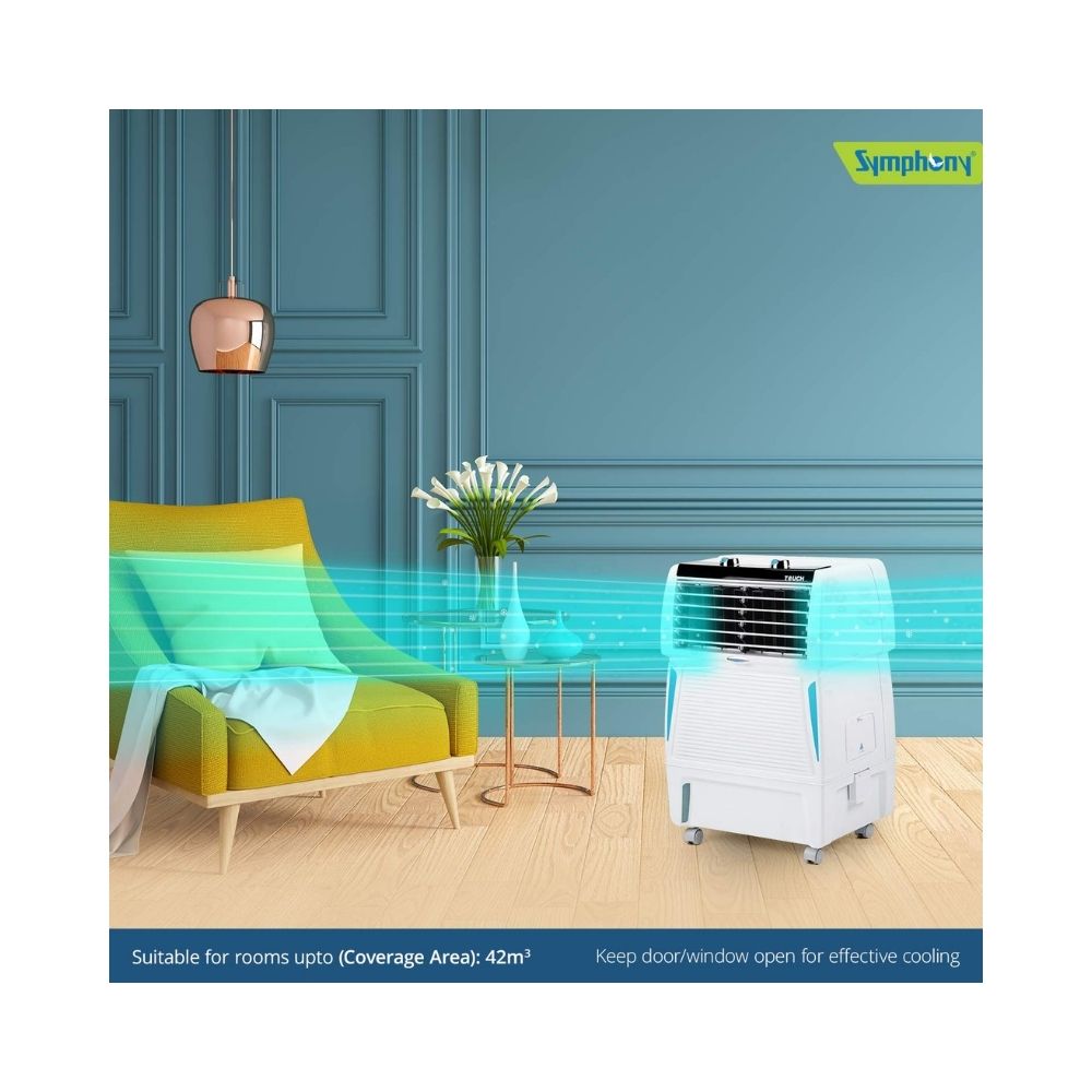Symphony Touch 20 New Personal Air Cooler - 20L, White