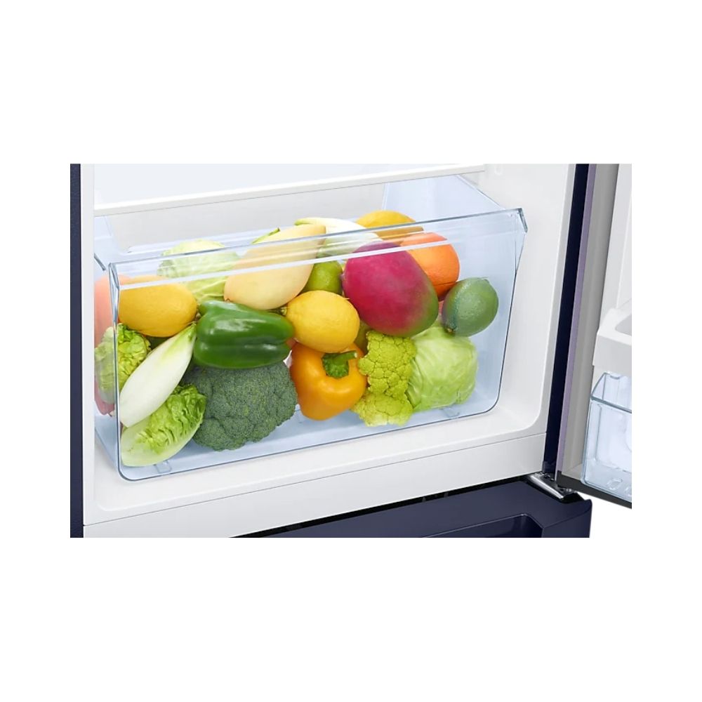 Samsung 225 L Direct Cool Single Door 4 Star Refrigerator with Base Drawer (Mint Blue, RR23A2F3XUT/HL)