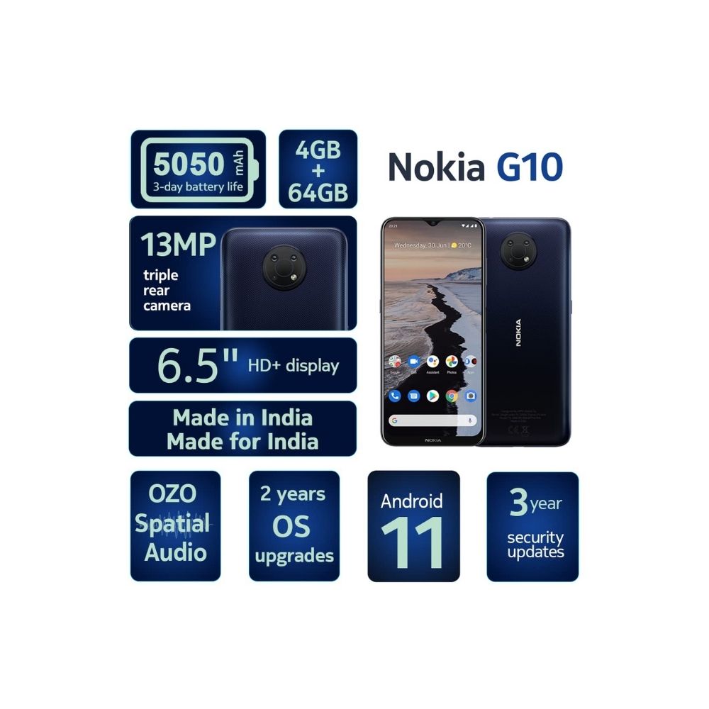 Nokia G10, 6.5 4 + 64GB Memory(Purple)