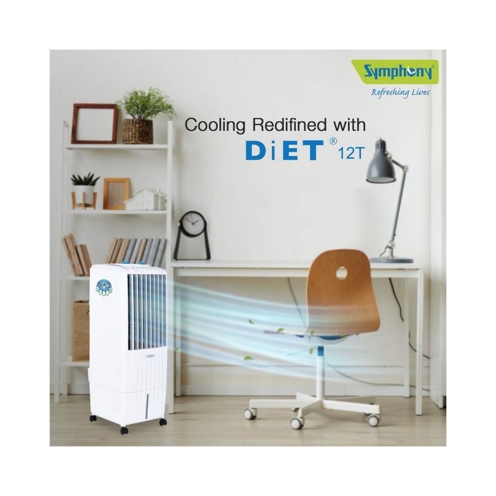 Symphony Diet 12 T Tower Cooler - 12L, White