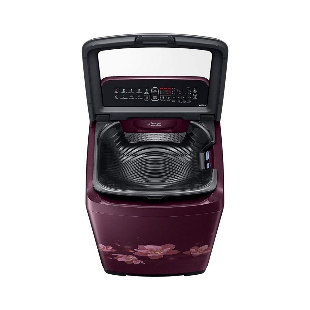 Samsung 6.5 Kg Inverter 5 star Fully-Automatic Top Loading Washing Machine (WA65N4571FM/TL, Magnolia Plum, ActivWash+)