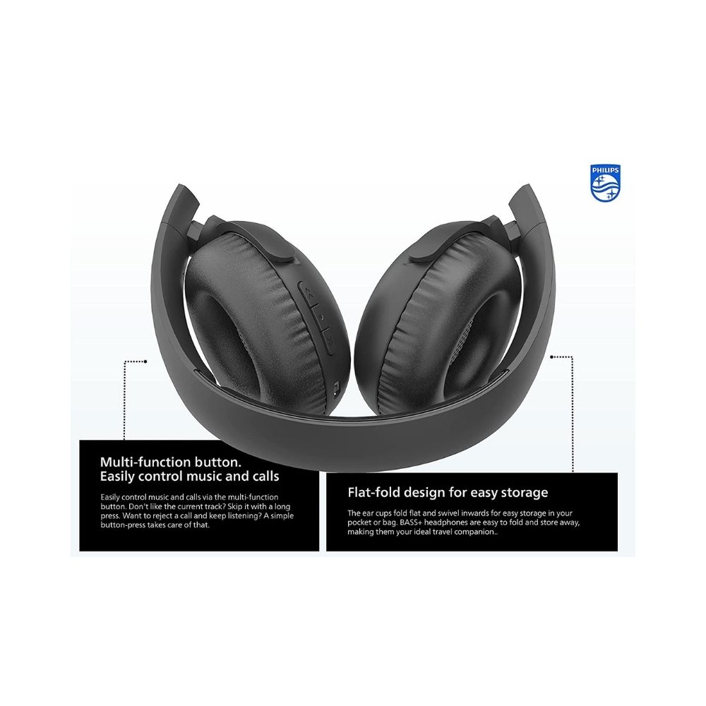 Philips UpBeat TAUH202BK Wireless Bluetooth Headset