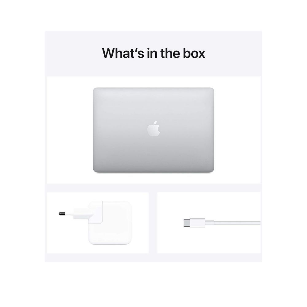 Apple MacBook Pro (13.3-inch/33.78 cm, Apple M1 chip with 8‑core CPU and 8‑core GPU, 8GB RAM, 256GB SSD) - Silver