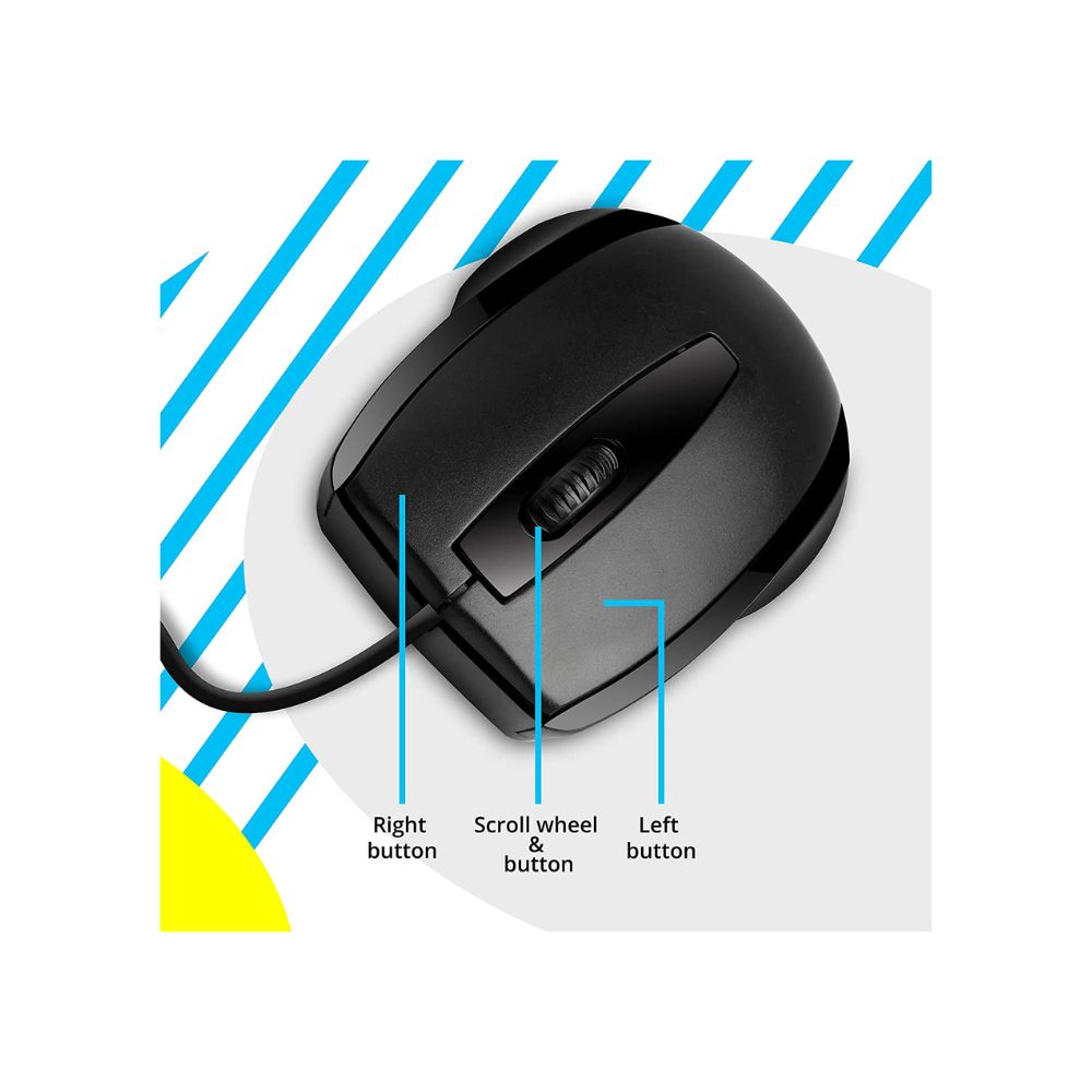 Zebronics Zeb-Alex Wired USB Optical Mouse with 3 Buttons