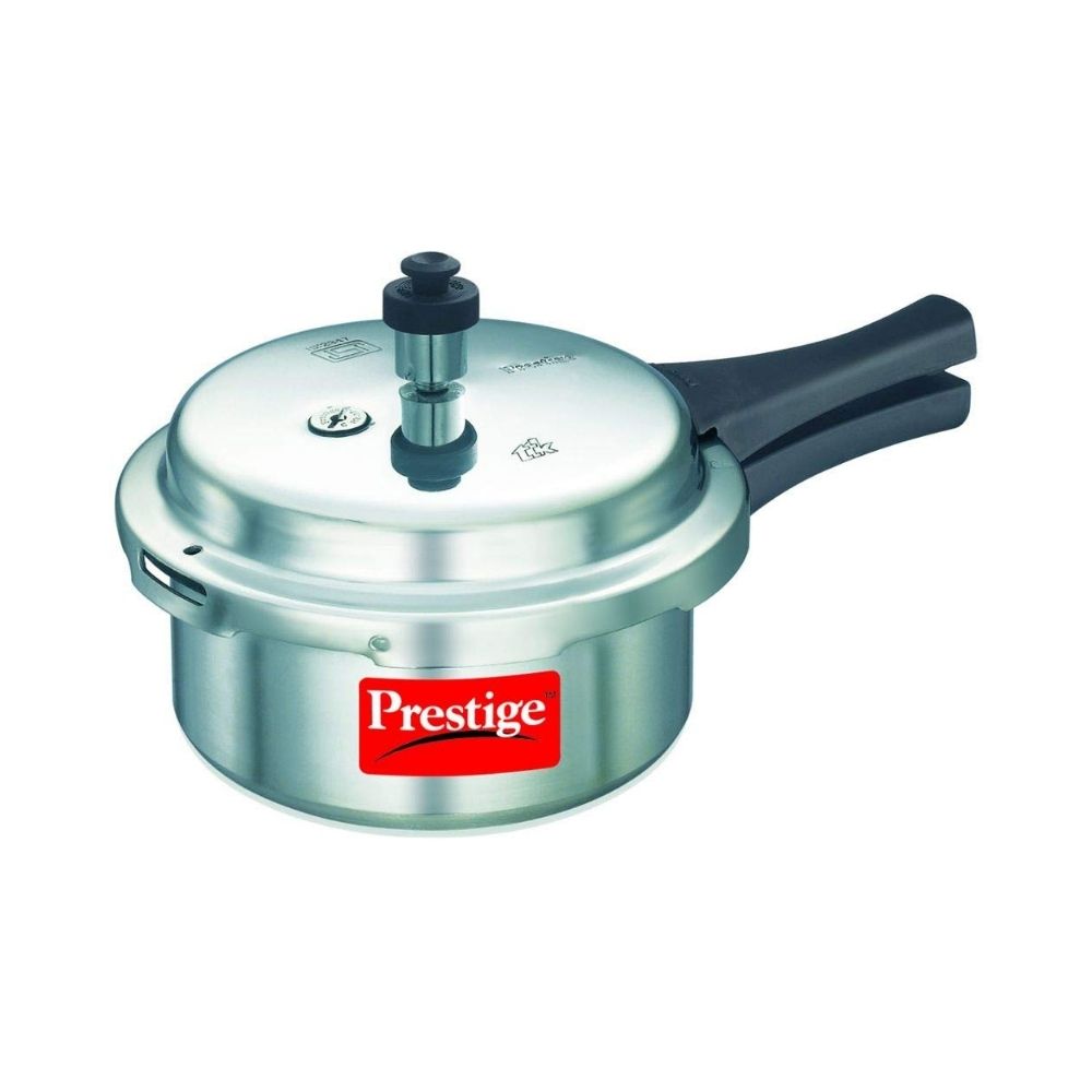 Prestige Popular Aluminium Pressure Cooker, 2 Litres, Silver