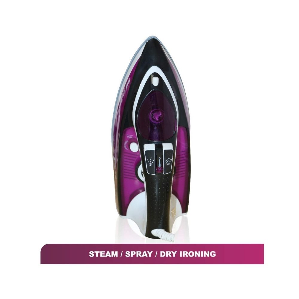 Inalsa Flair 2200 W Steam Iron, Vertical Steaming, Anti-Calcium System, Ceramic Non-Stick