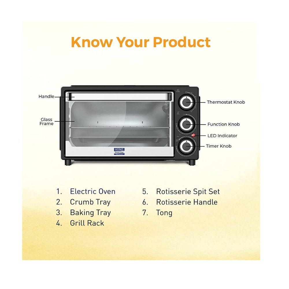Kent 16103 OTG 21L | 1300W | Bake, Grill, & Toast