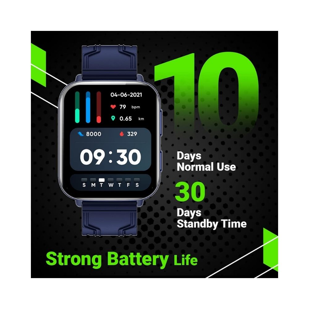Fire-Boltt Max 1.78“ AMOLED Always ON Display with 368 x 448 Super Retina , Spo2 & Heart Rate Monitor Smart Watch (Dark Blue)
