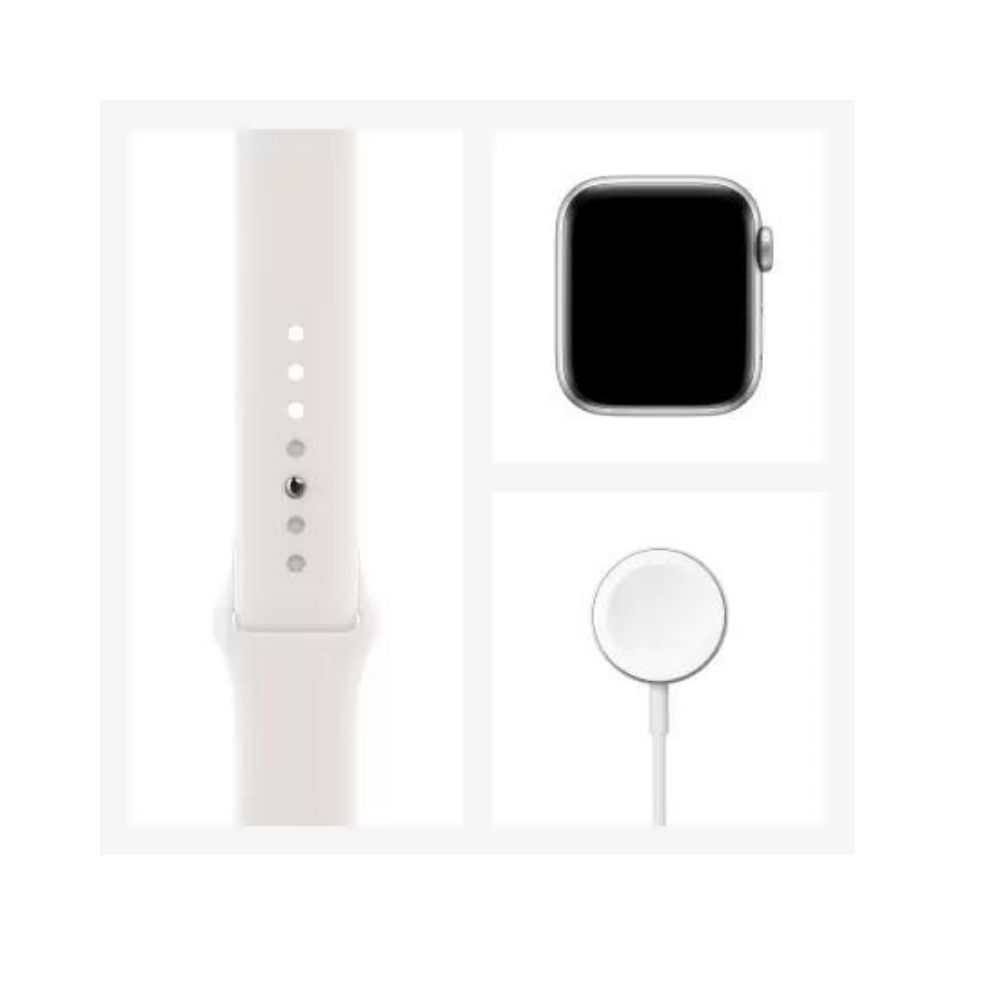 Apple Watch Series 6 GPS + Cellular M06M3HN/A 40 mm Silver Aluminium Case with White Sport Band