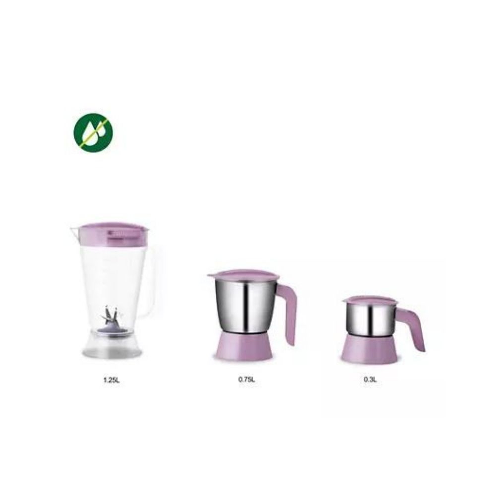 Philips HL7581 Avenger 600 Juicer Mixer Grinder (3 Jars, Pink)