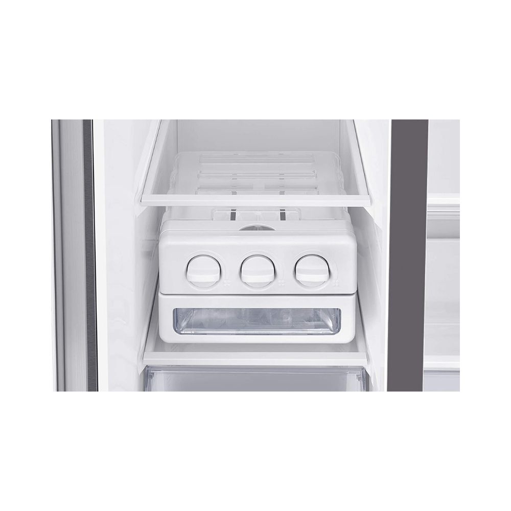 Samsung 700 L with Inverter Side-by-Side Refrigerator (RS72R5011SL/TL, EZ Clean Steel)