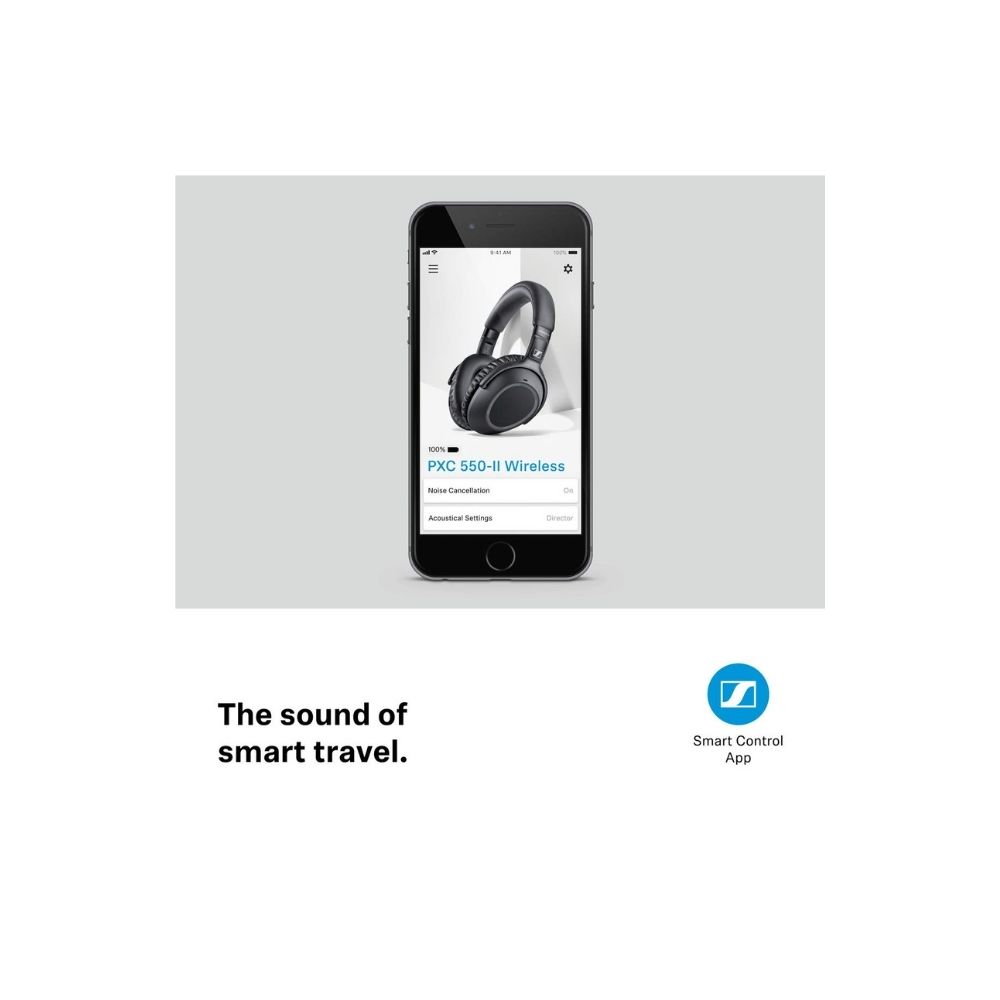 Sennheiser PXC 550-II Wireless Over The Ear Headphone with Mic (Black)