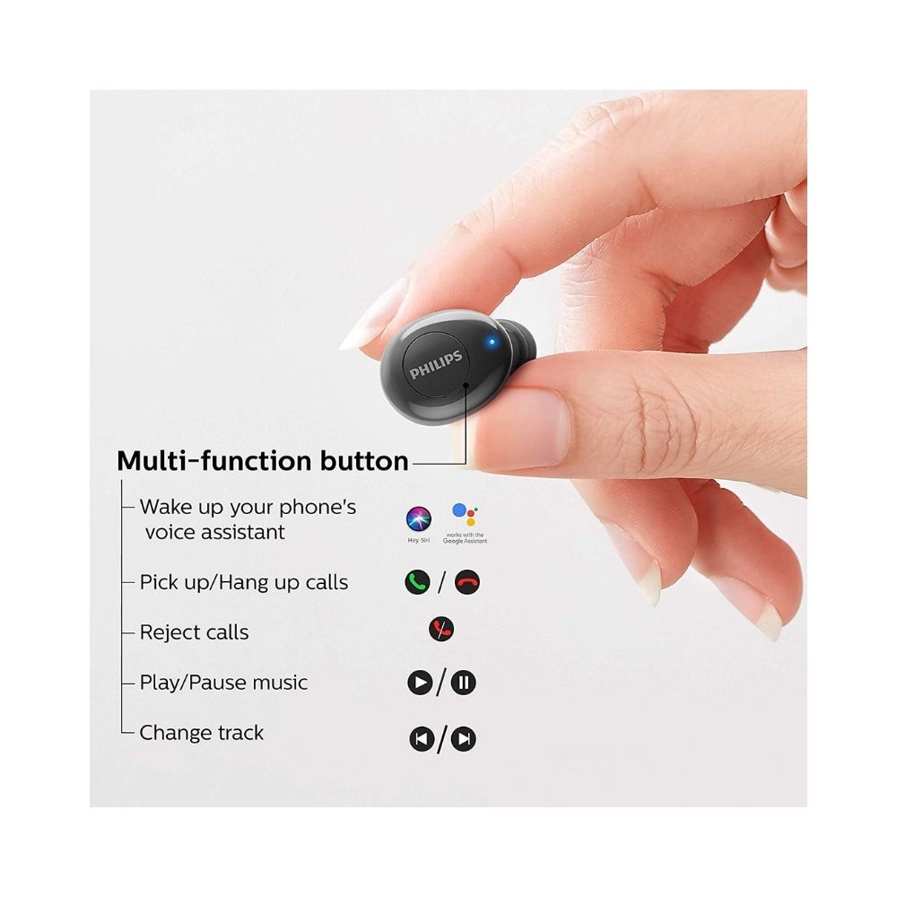 Philips Audio UpBeat TAUT102 Bluetooth 5.0 Truly Wireless Earbuds