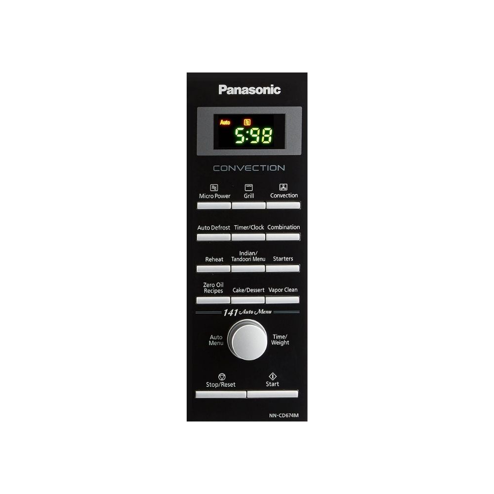 Panasonic 27L Convection Microwave Oven(NN-CD674MFDG,Silver, Rotisserie)