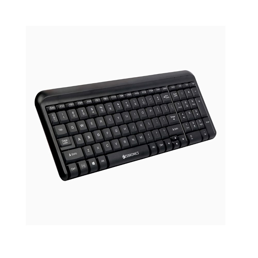 Zebronics Zeb-Glide USB Wired Multimedia Keyboard for PC/Laptop with Rupee Symbol Key