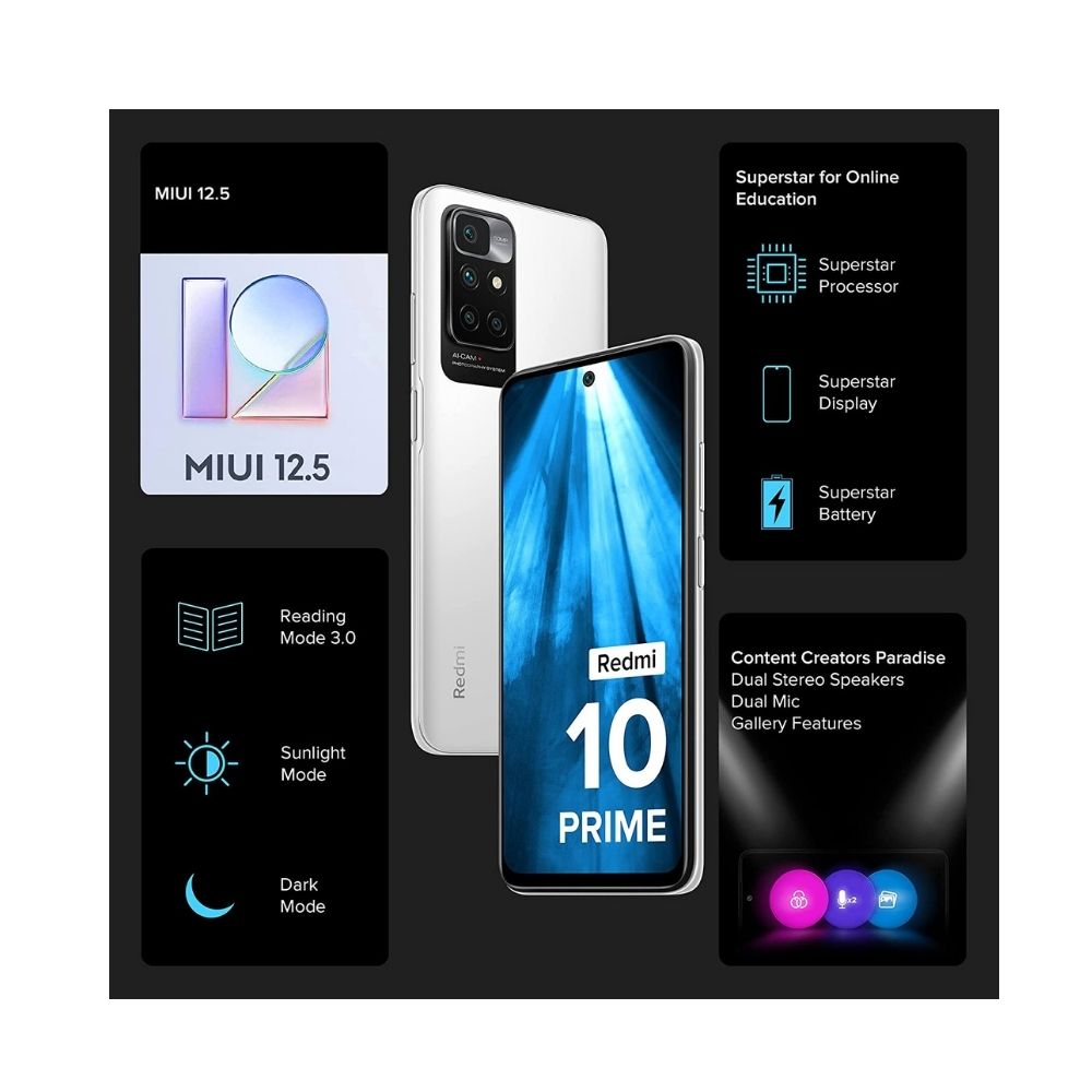 Redmi 10 Prime (Astral White 4GB RAM 64GB )