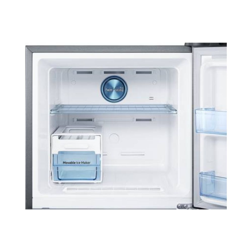 Samsung 336 L Frost Free Double Door 3 Star Refrigerator  (Ez Clean Steel (Silver), RT37A4633SL/HL)