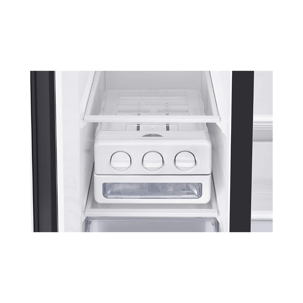 Samsung 700 L with Inverter Side-by-Side Refrigerator (RS72R50112C/TL, Black)