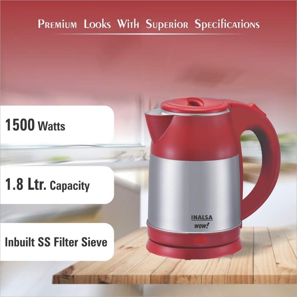 INALSA Electric Kettle WOW-1500W