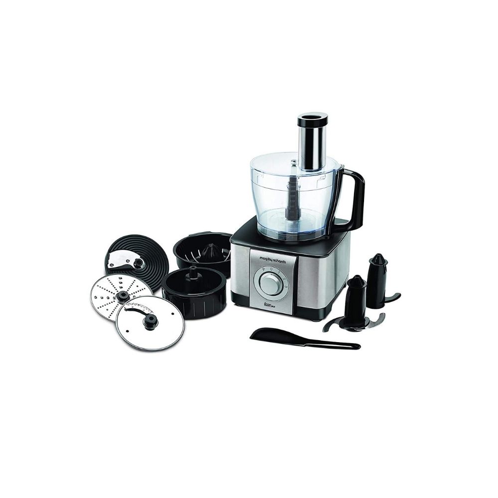 Morphy Richards Icon DLX Food Processor, (Silver, 1000 Watts) 640080