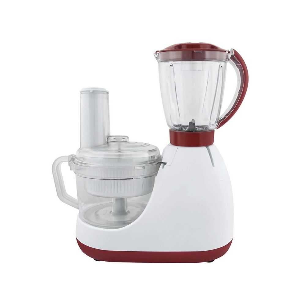 Maharaja Whiteline Smart chef FP-100 600 W Food Processor (White, Red)