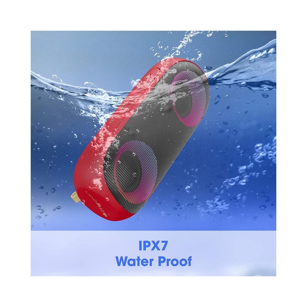 Zebronics Zeb-Music Bomb X Wireless 20W Portable Speaker (Red)