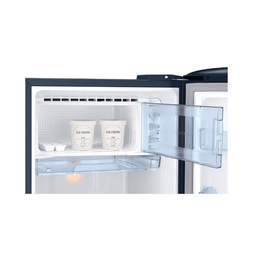Samsung 192 L 2 Star Direct Cool Single Door Refrigerator (RR20A281BU8/NL, SAFFRON BLUE, Base stand drawer)
