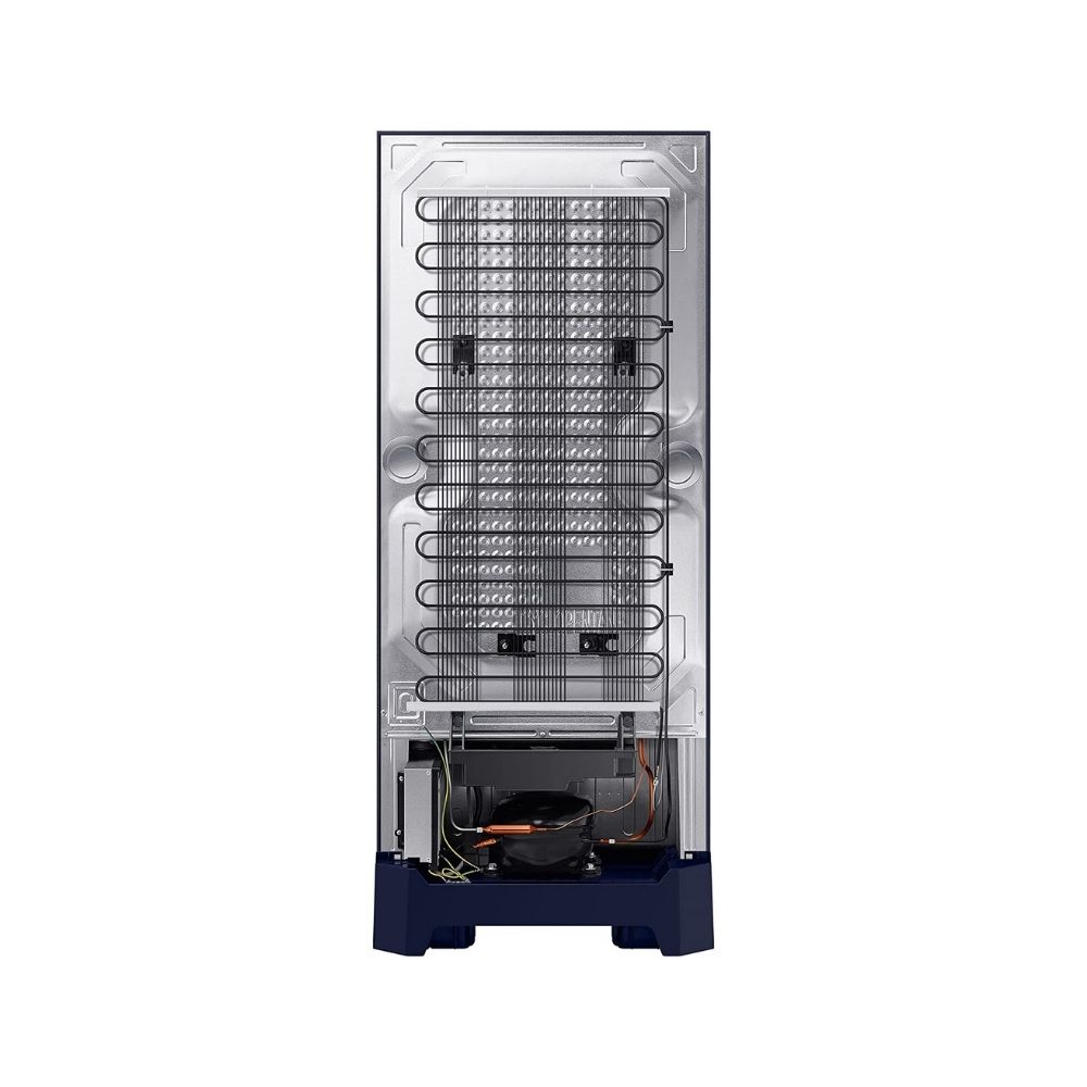 Samsung 225 L 5 Star Inverter Direct cool Single Door Refrigerator(RR23A2H3W9U/HL, Base Stand with Drawer, Paradise Bloom Blue)