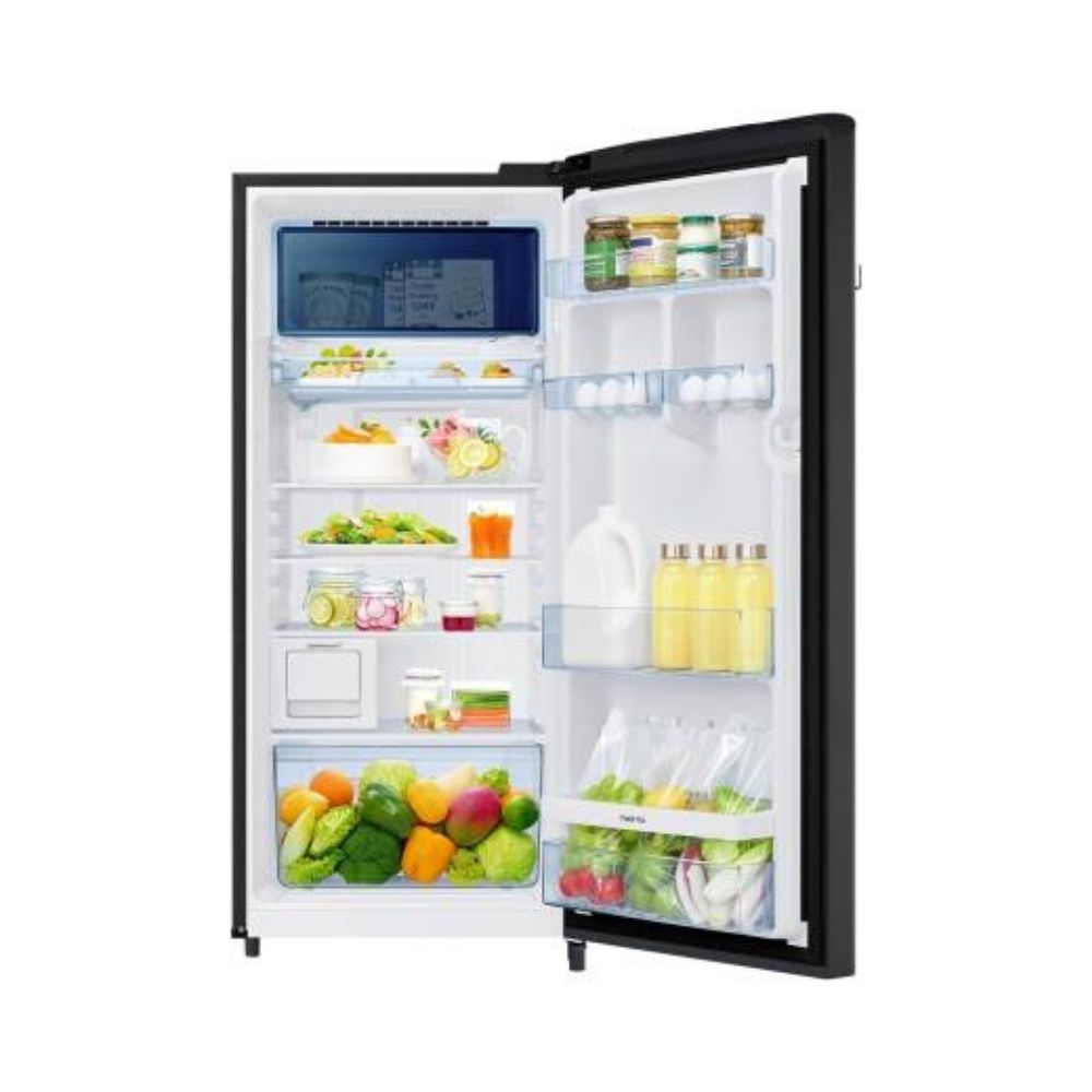 Samsung 220 L Direct Cool Single Door 3 Star Refrigerator  (Luxe Black, RR23A2J3YBX/HL)