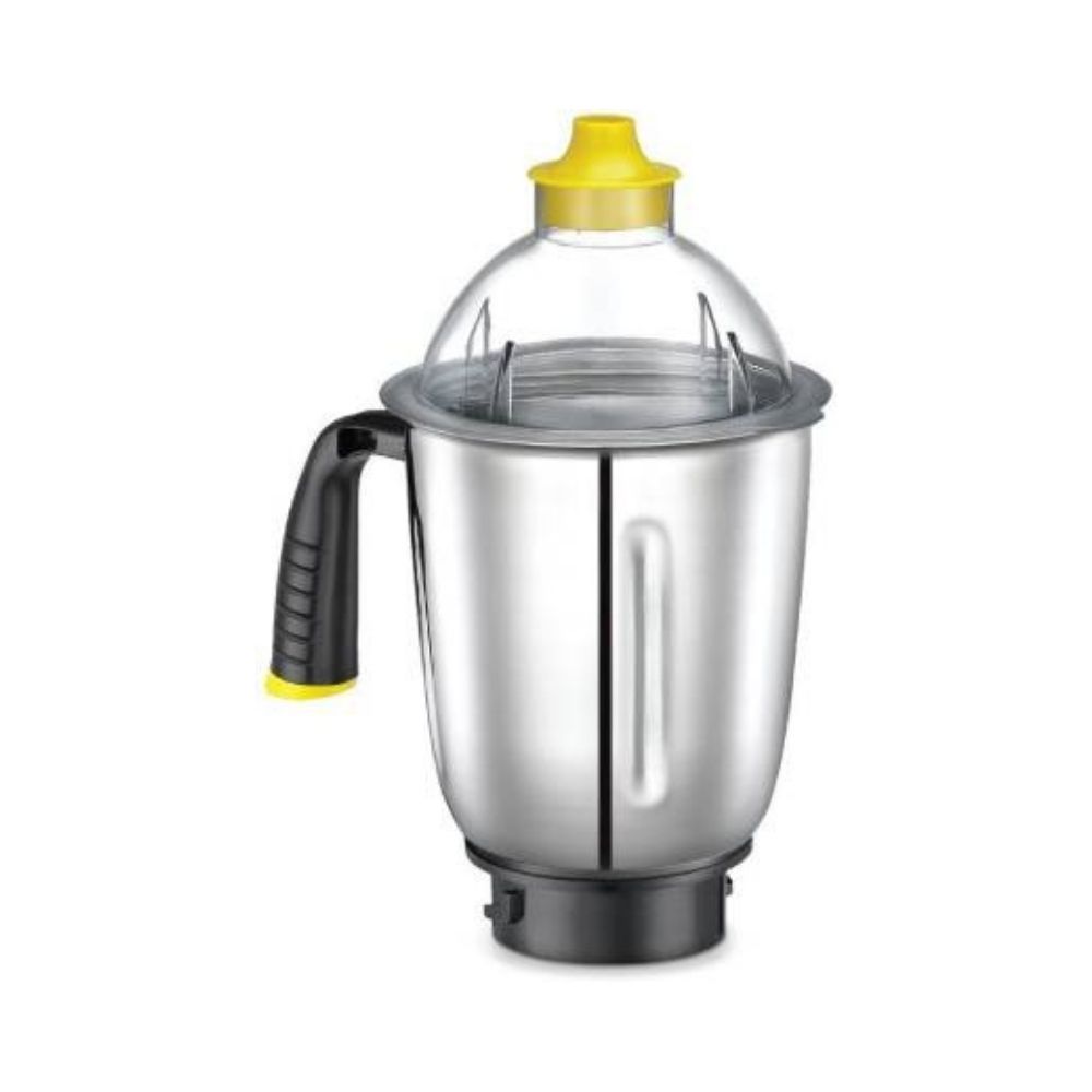 Prestige Delight Plus Mixer Grinder 750 W Mixer Grinder (4 Jars, Black and Yellow)
