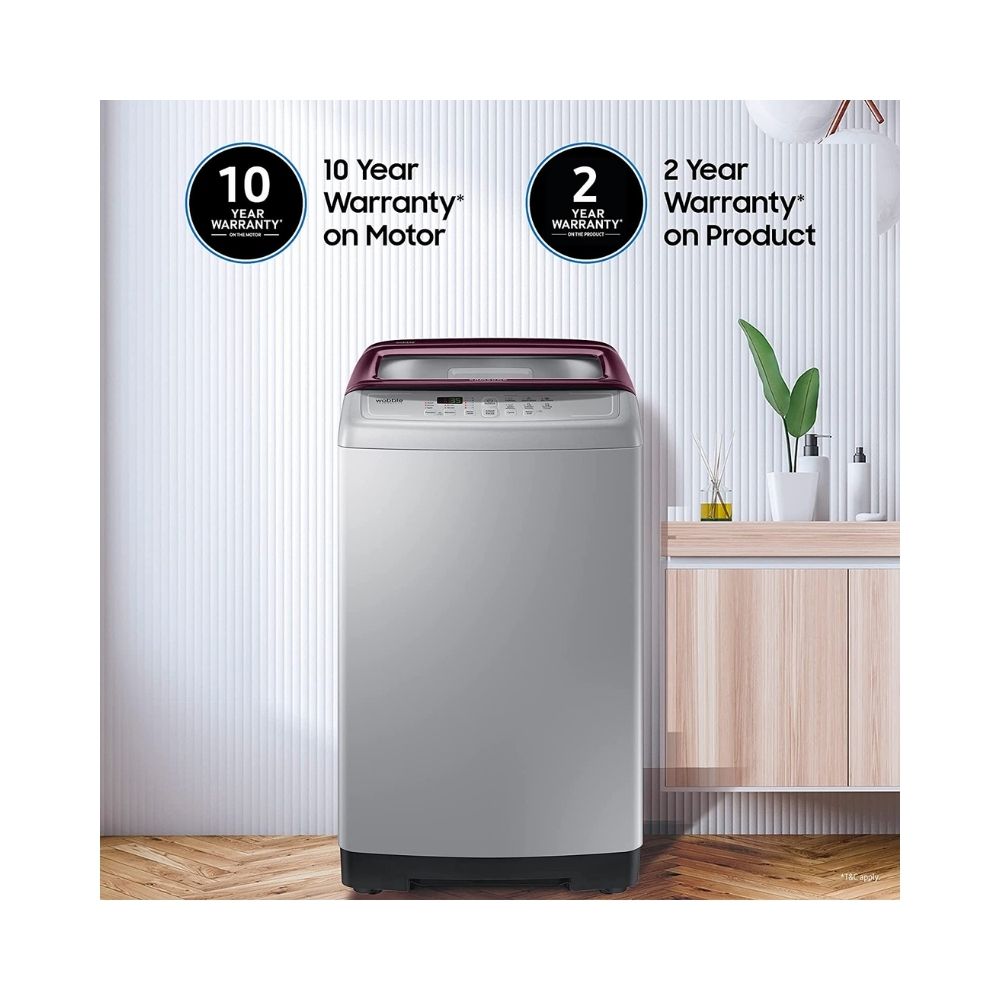 Samsung 7.5 kg Fully Automatic Top Load Washing Machine Silver (WA75A4022FS/TL)