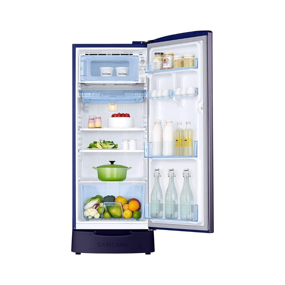 Samsung 192 L 3 Star Direct-Cool Single Door Refrigerator Pebble Blue (RR20T182YUT/HL)