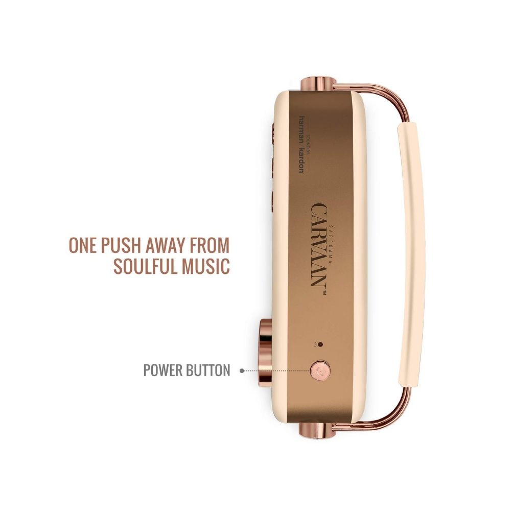 saregama Carvaan Rose Gold - Sound by HARMAN/ KARDON 10 W Bluetooth Home Theatre  (Rose Gold, Stereo Channel)