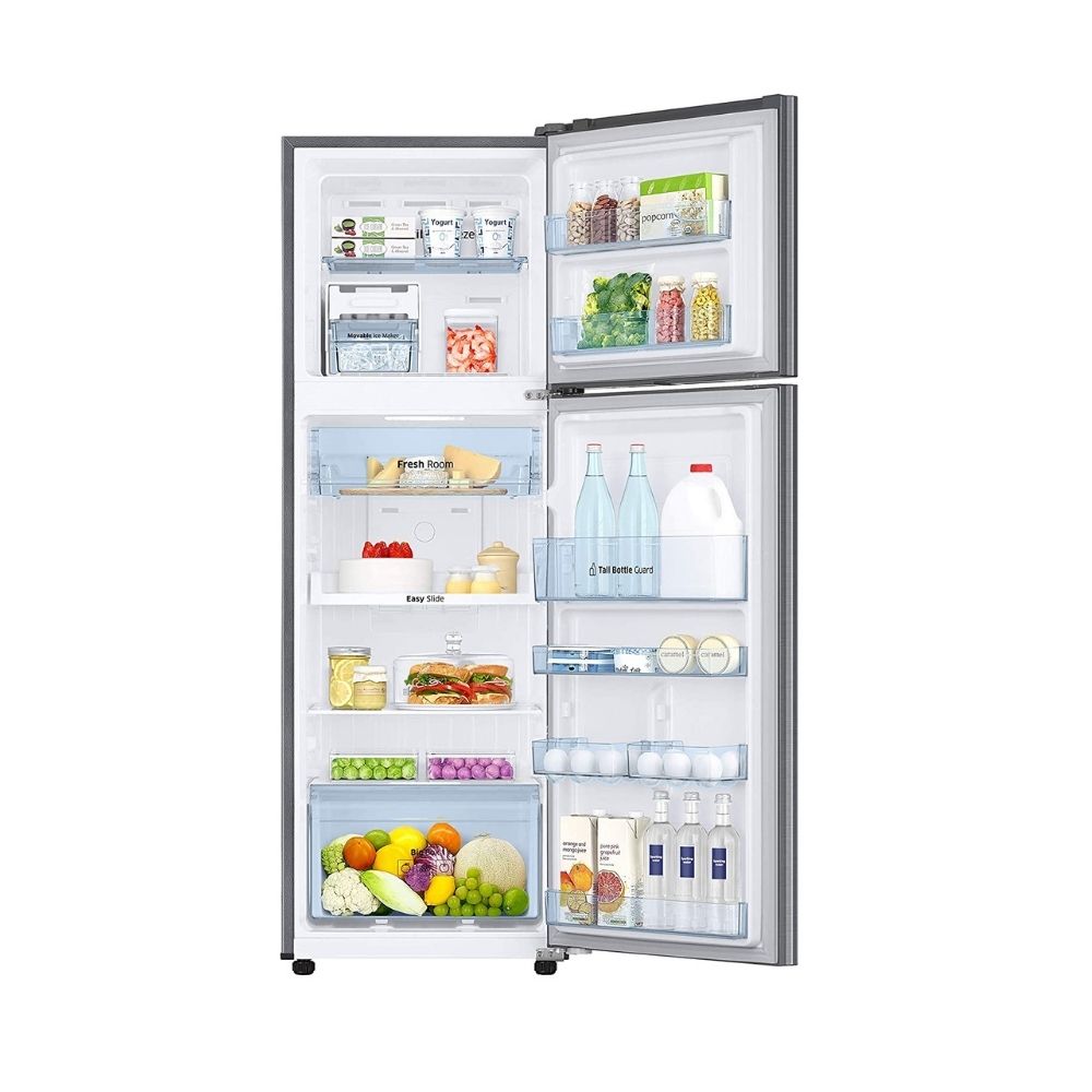 Samsung 275 L 3 Star with Inverter Double Door Refrigerator (RT30T3743SL/HL, Real Stainless)