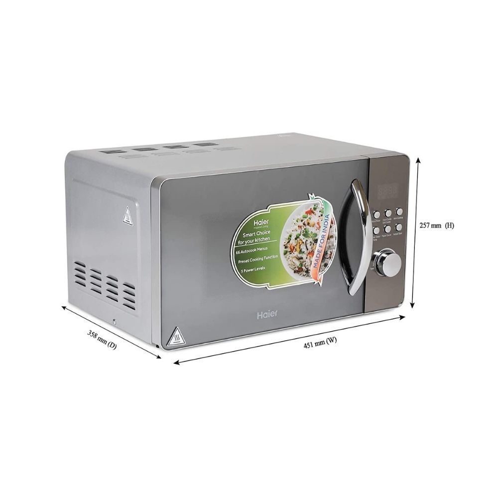 Haier 20 L Convection Microwave Oven (HIL2001CSPH, Silver)