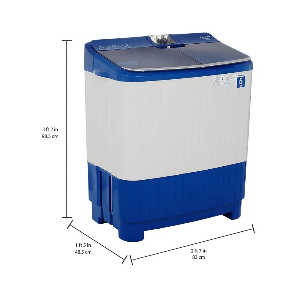 Panasonic 8 kg Semi Automatic Top Load Blue  (NA-W80B5ARB)