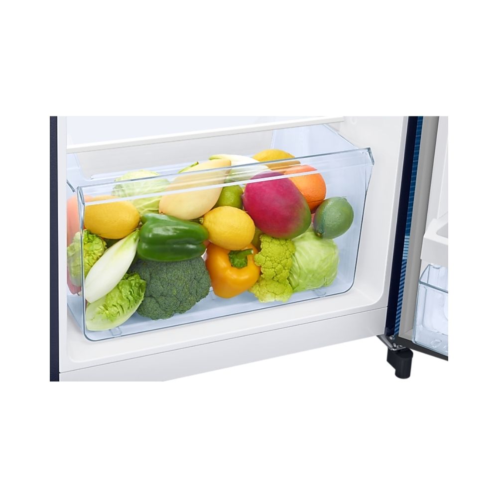 Samsung 225 L 4 Star Direct Cool Single Door Refrigerator Rythmic Twirl Blue (RR23A2E3X4U/HL)