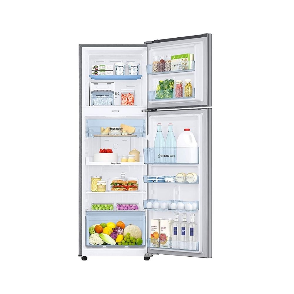 Samsung 275 L 4 Star Inverter Frost-Free Double Door Refrigerator (RT30T3454S8/HL, Silver)