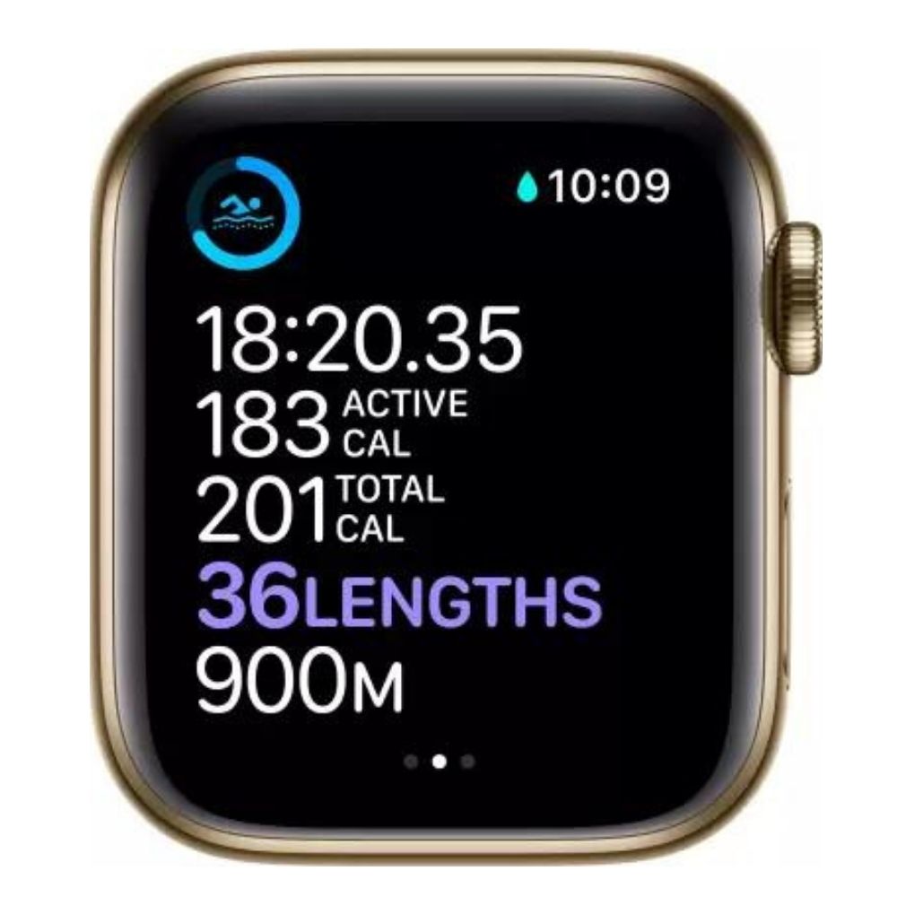 Apple Watch Series 6 GPS + Cellular, 40mm Gold Stainless Steel Case with Gold Milanese Loop M06W3HN/A